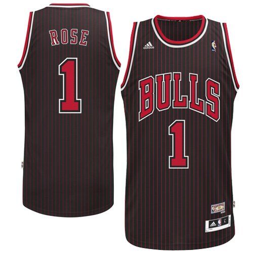 Баскетбольная майка 1995-96 adidas Derrick Rose 1 Bulls Hardwood Classic Youth Black