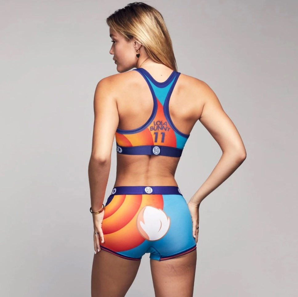 Спортивные шорты PSD Lola Bunny #11 Jersey Space Jam 2 Boy Shorts