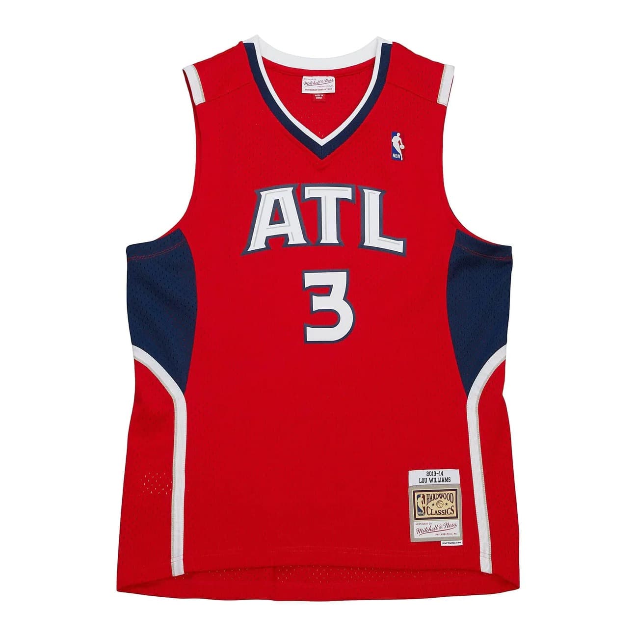Баскетбольная джерси 2013-14 Atlanta Hawks Lou Williams #3 Swingman Hardwood Classics Red Jersey