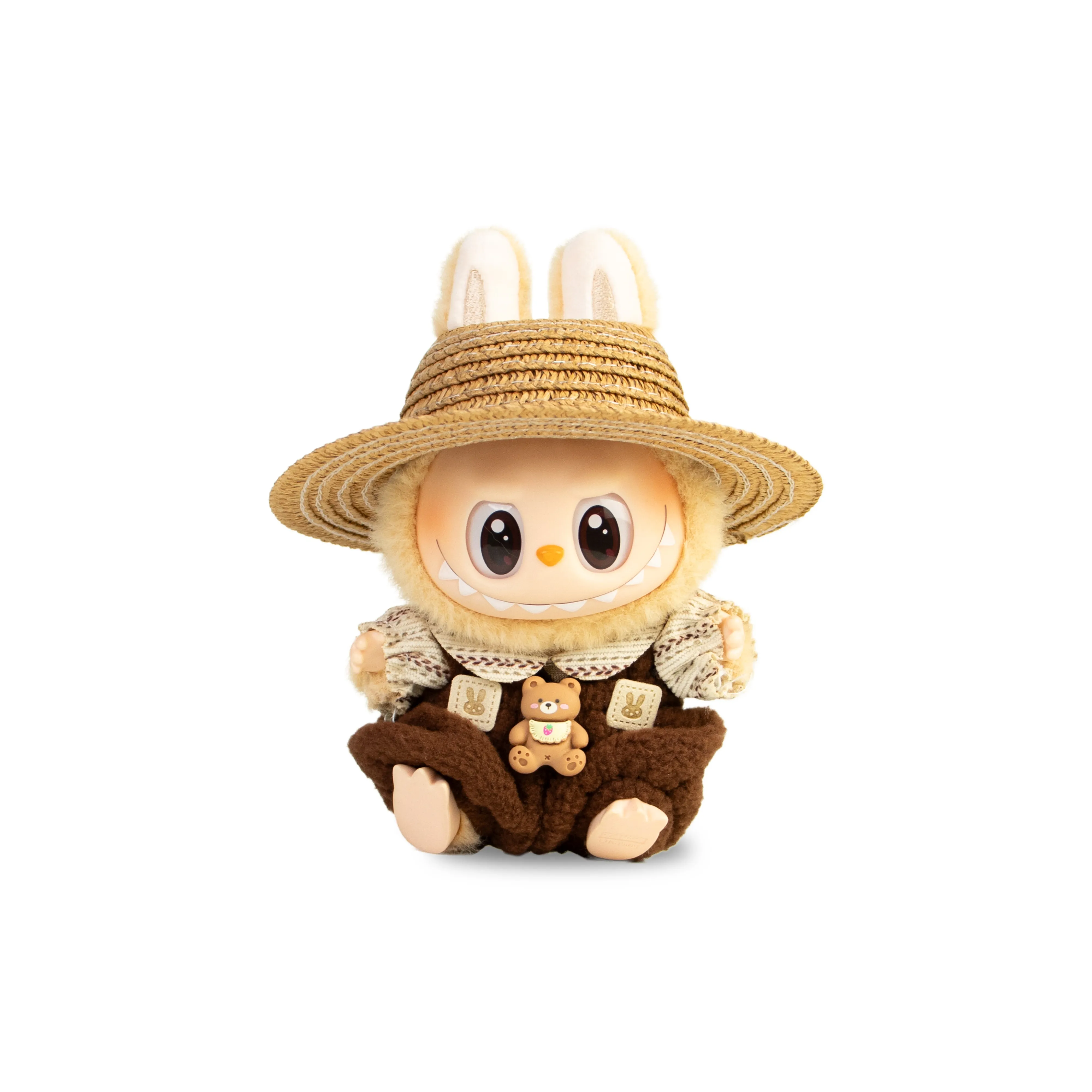 Виниловая фигурка-брелок POP MART LABUBU THE MONSTERS Eye Baba Garden Farmer – Vinyl Plush