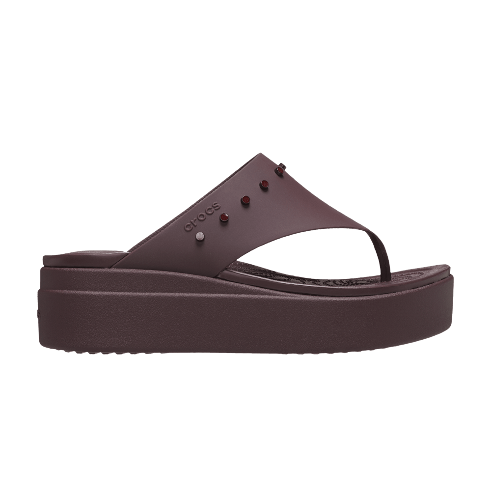 Кроссовки Crocs Wmns Brooklyn Studded Flip 'Dark Cherry'