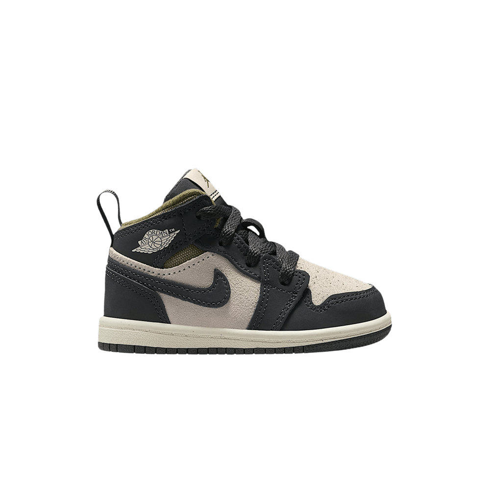 Кроссовки Air Jordan 1 Mid SE TD 'Light Orewood Brown Medium Olive'