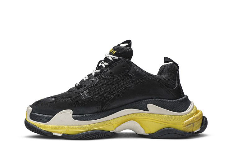 Кроссовки Balenciaga Triple S Sneaker 'Black Yellow'