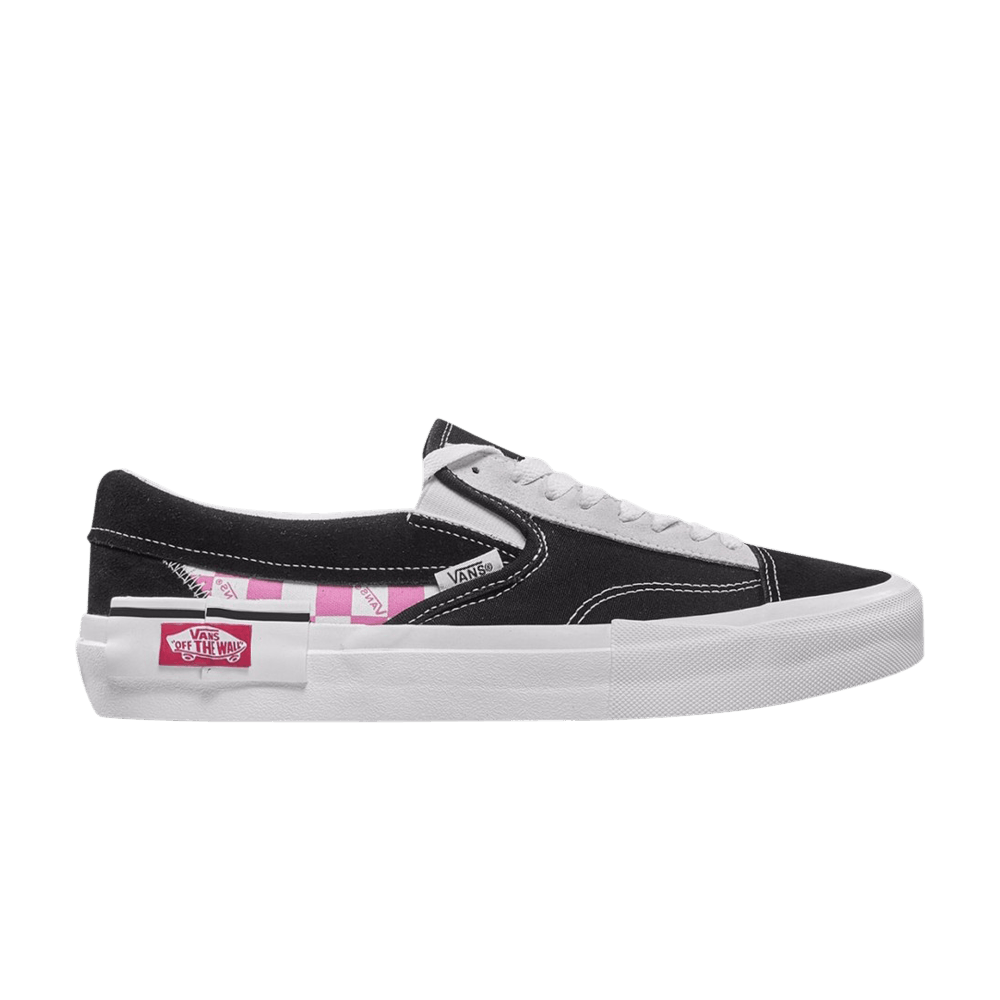 Кроссовки Vans Classic Slip-On CAP 'Checkerboard - Black Pink'