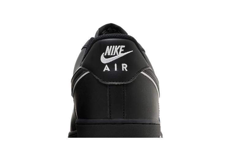 Кроссовки Nike Air Force 1 '07 'Black White Outlined Swoosh'