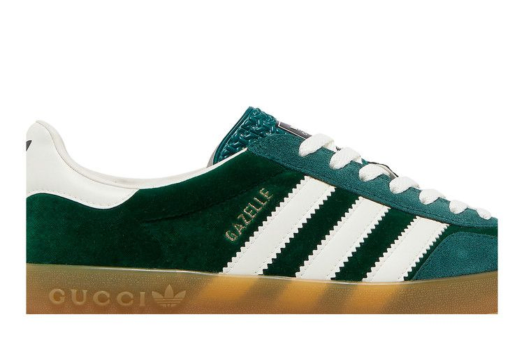 Кроссовки Adidas x Gucci Gazelle 'Green Suede'