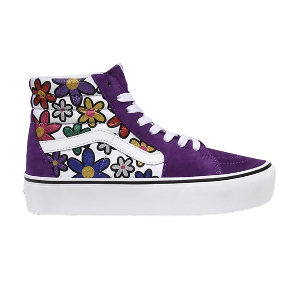 Vans Sk8-Hi Platform 2 'Glitter Daisies'