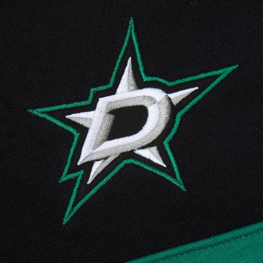 Худи Mitchell & Ness Black Dallas Stars Head Coach Fleece Pullover Hoodie