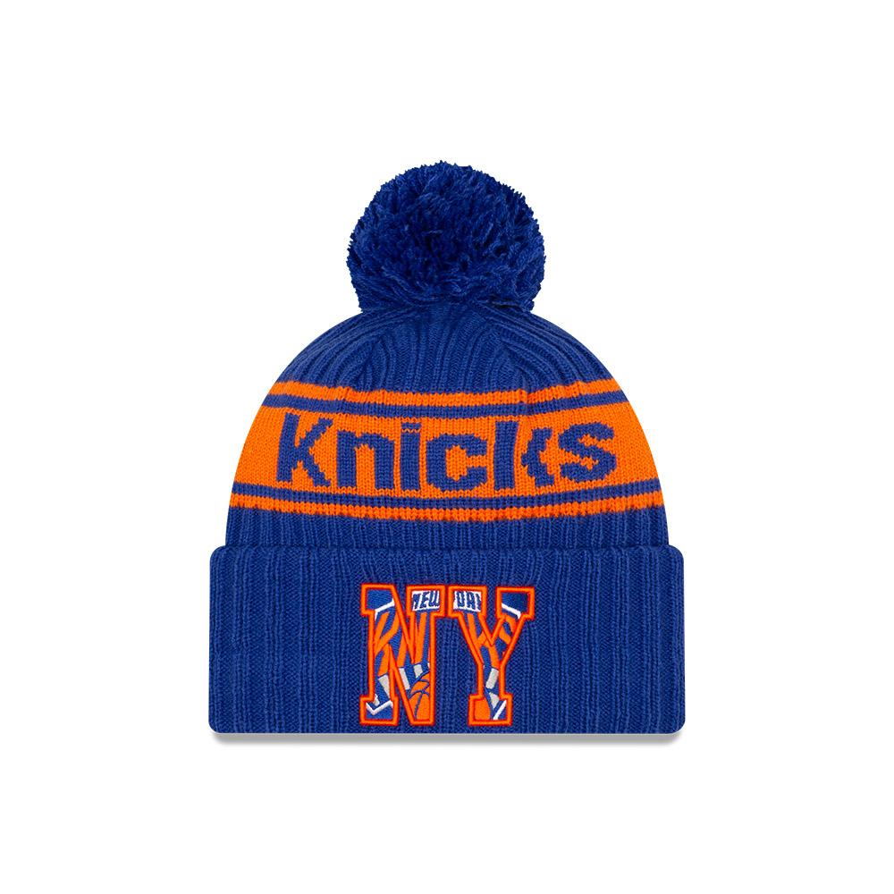 Шапка New Era New York Knicks 2021 Draft Edition Pom Knit NBA Beanie