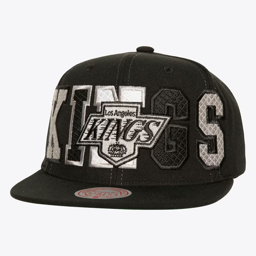 Бейсболка Mitchell & Ness Black Los Angeles Kings Varsity Bust Vintage Snapback Hat