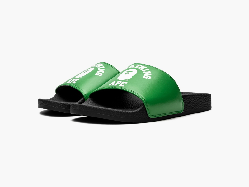 Шлёпанцы A Bathing Ape College Slide Sandals Green
