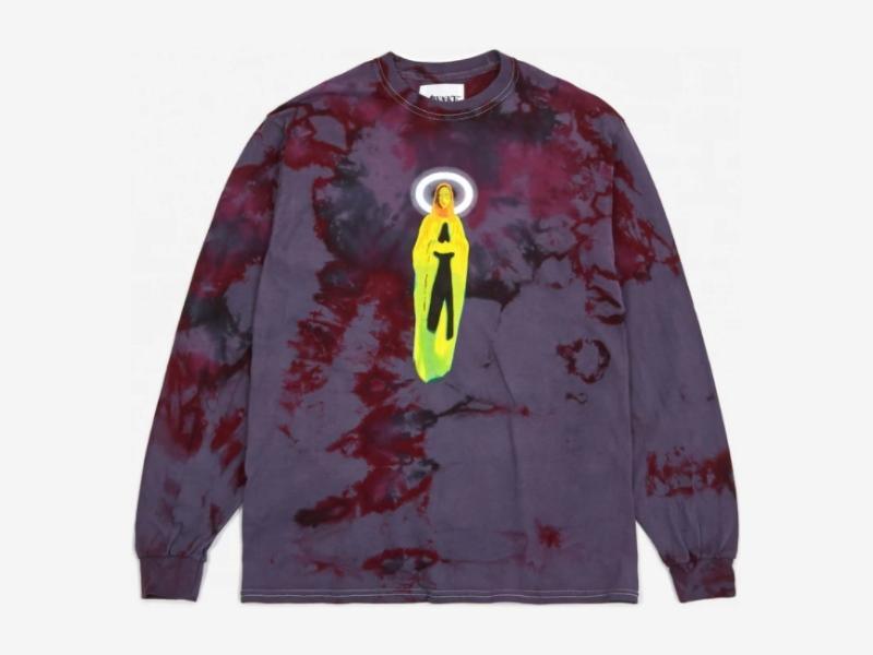 Футболка Awake Mother Mary L/S Tee Tie Dye Charcoal