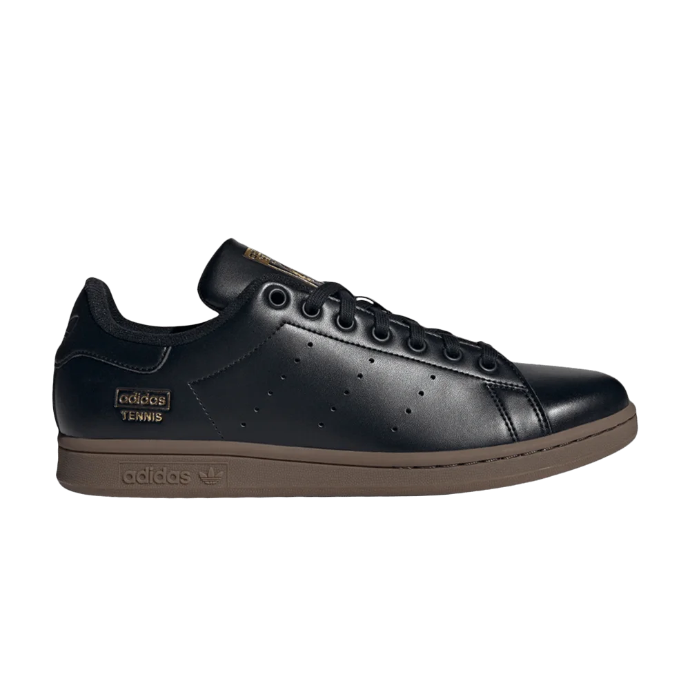Krossovki-adidas-Stan-Smith-Core-Black-Gold-Metallic-Gum