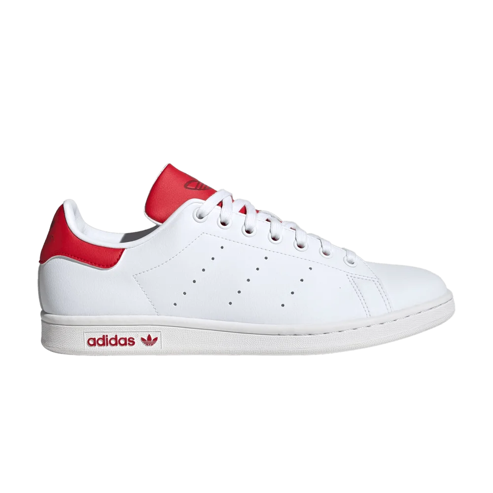 Krossovki-adidas-Stan-Smith-White-Scarlet
