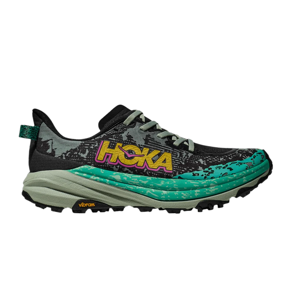 Кроссовки HOKA Wmns Speedgoat 6 'Black Aloe Vera'