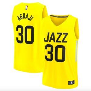 2022-23-Utah-Jazz-30-Ochai-Agbaji-Fast-Break-Icon-Yellow-Jersey-1-300x300
