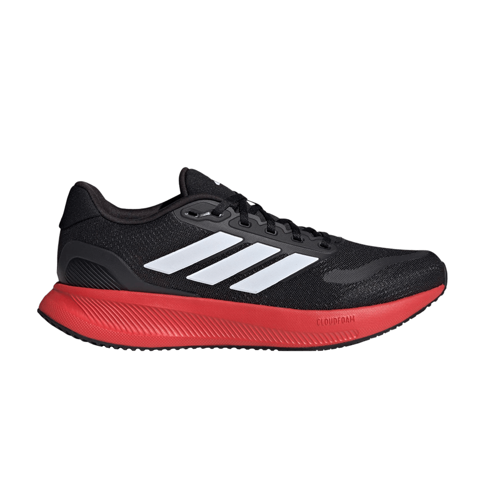 Кроссовки Adidas Runfalcon 5 'Black White Bright Red'