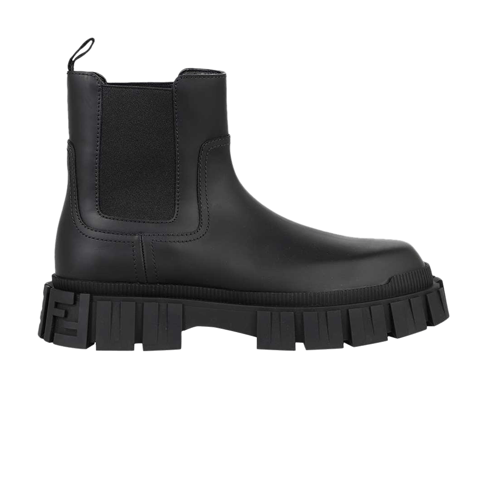 Fendi Leather Ankle Boot 'Black'