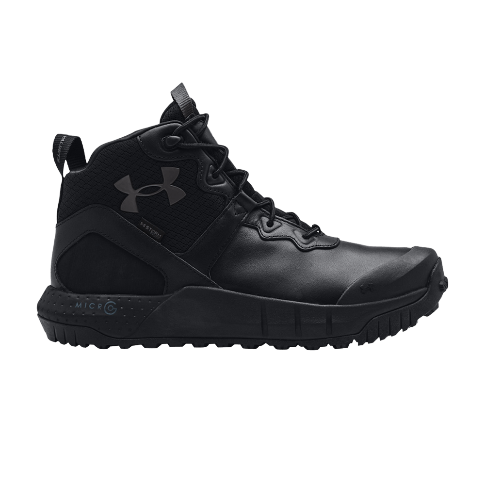 Кроссовки Under Armour Micro G Valsetz Mid Leather 'Black Jet Grey'