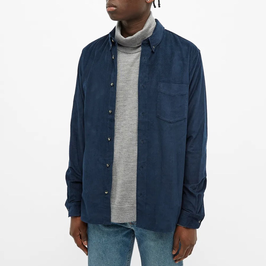 Рубашка A.P.C. Serge Shirt Navy Blue