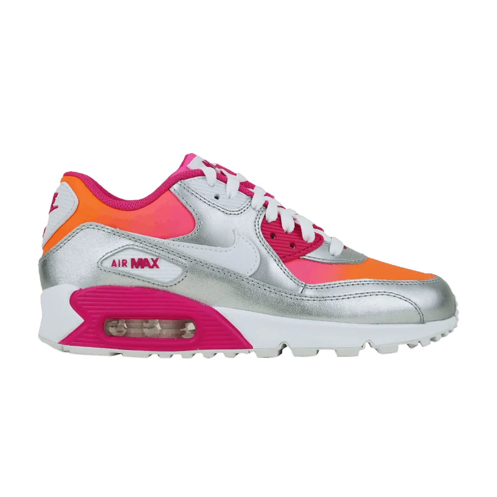 Krossovki-Nike-Air-Max-90-Premium-Leather-GS-Bright-Citrus-Pink-Glow