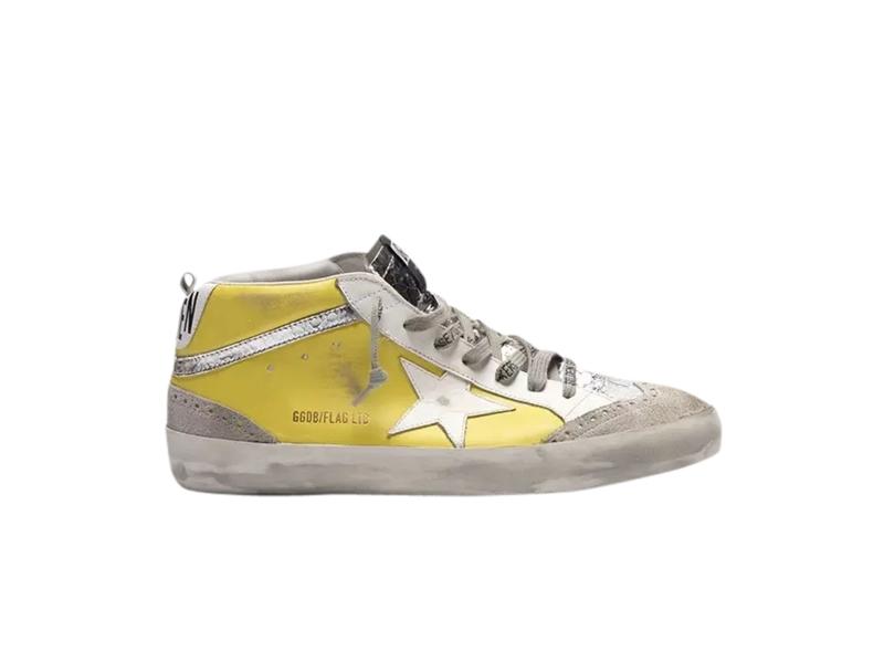 Кроссовки Golden Goose Mid Star Yellow Grey