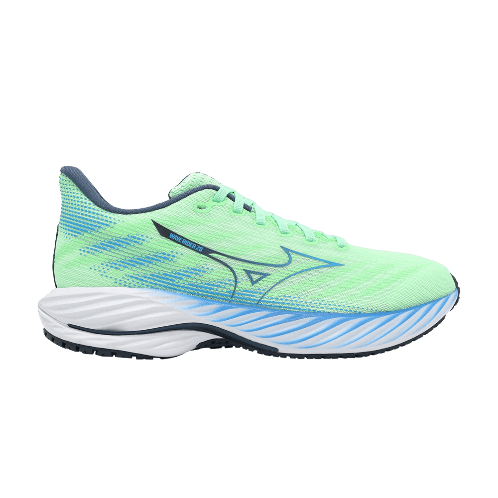 Кроссовки Mizuno Wave Rider 28 'Neo Mint Frontier Blue'