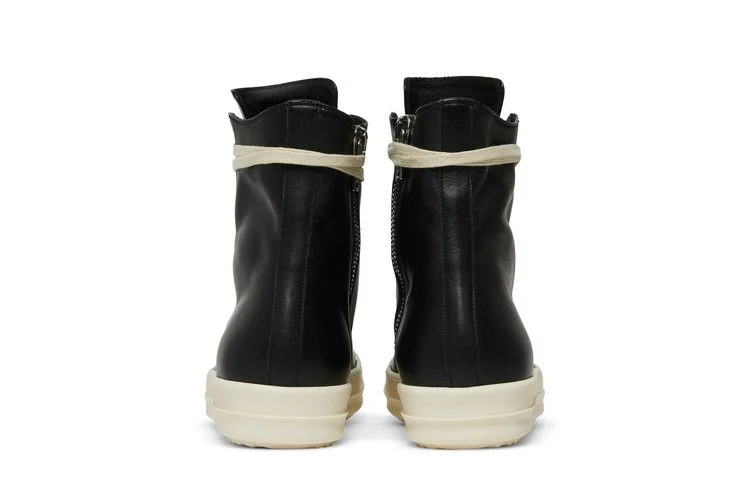 Кроссовки Rick Owens Strobe Leather High 'Black Milk'