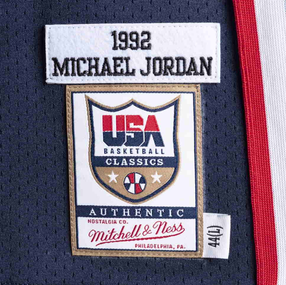 Баскетбольная джерси Mitchell & Ness Michael Jordan 1992 Olympics Dream Team USA Hardwood Classics Throwback Authentic Jersey Navy