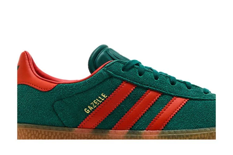 Кроссовки adidas Gazelle J 'Collegiate Green Preloved Red'