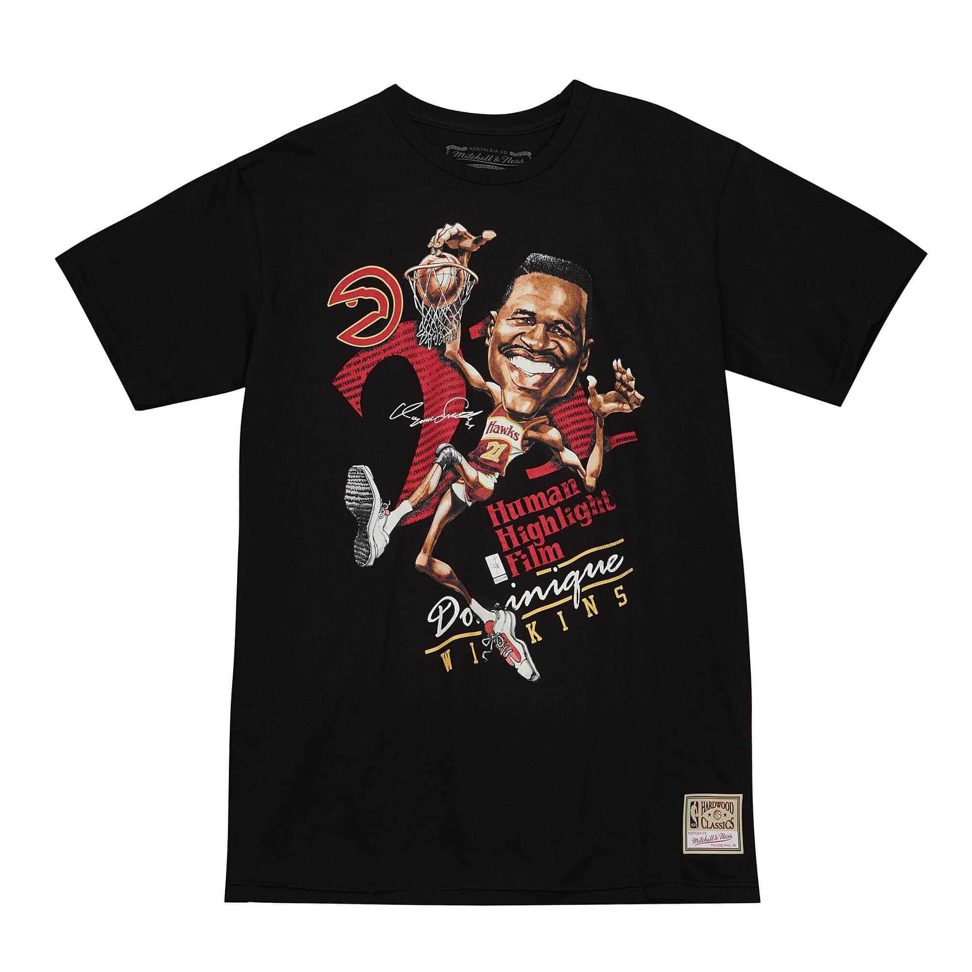Футболка Mitchell & Ness HWC Caricatures Atlanta Hawks Dominique Wilkins T-Shirt