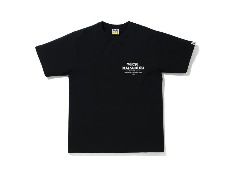 Футболка BAPE ABC Camo Daruma Tee Black/Blue