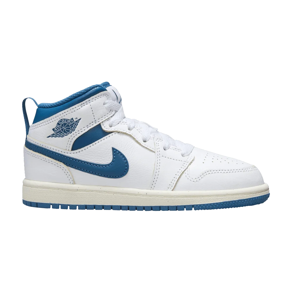 Krossovki-Air-Jordan-1-Mid-SE-PS-Industrial-Blue