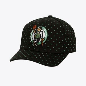 Mitchell-Ness-Black-Boston-Celtics-Polka-Polka-Pro-Adjustable-Hat-300x300
