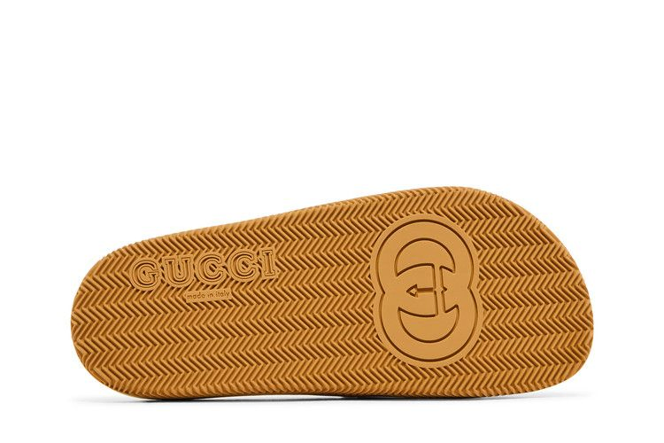 Кроссовки Gucci Wmns Slide 'Interlocking G - White Red Green'