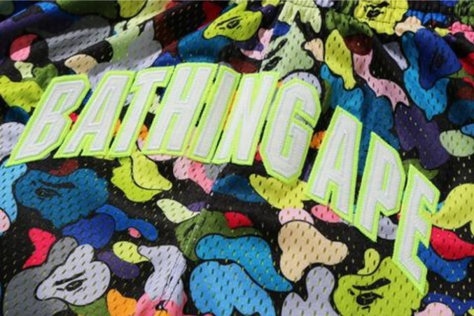 Спортивные шорты BAPE Multi Camo Wide Basketball Shorts Black