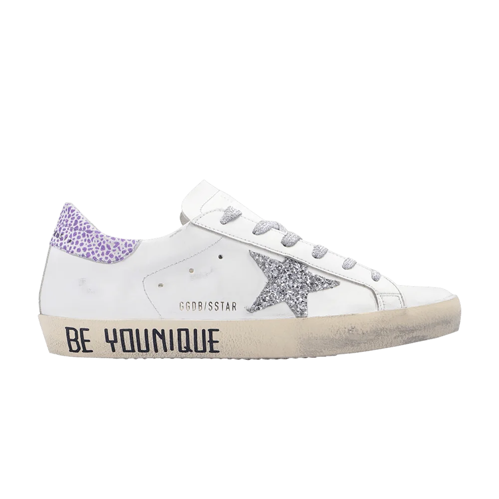Кроссовки Golden Goose Wmns Superstar 'Don't Be Perfect, Be Younique - Silver Glitter'