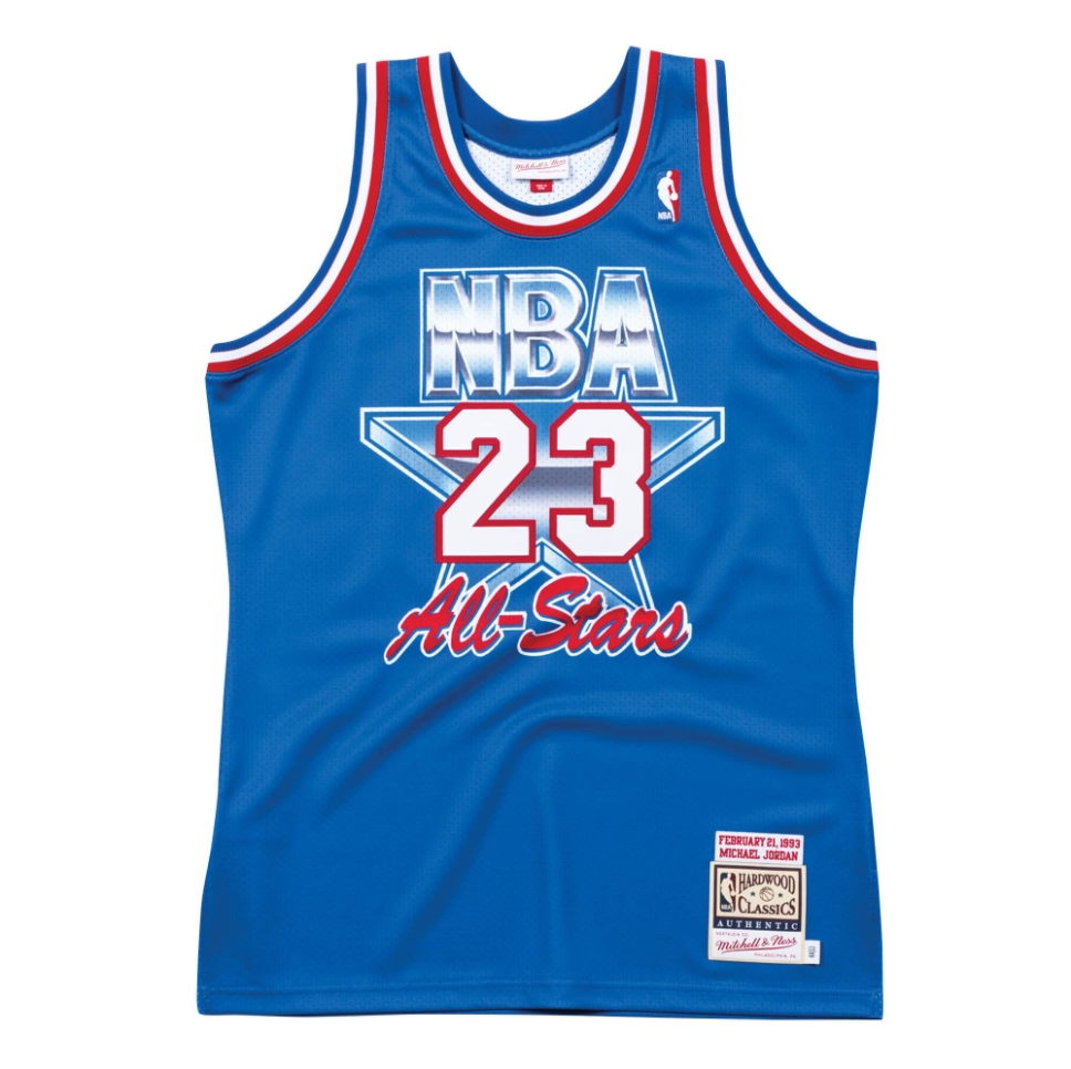 Баскетбольная джерси Mitchell & Ness Michael Jordan 1993 All Star Game Hardwood Classics Throwback NBA Authentic Jersey