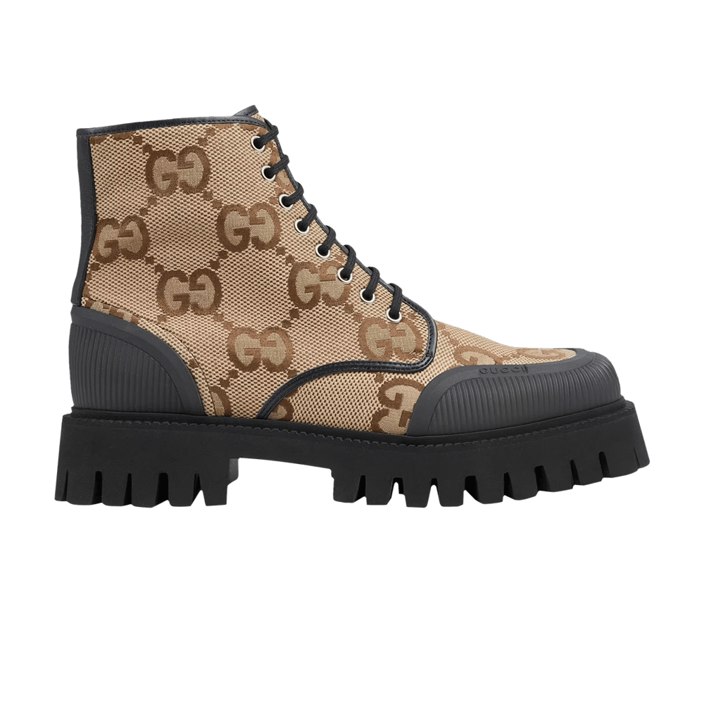 Кроссовки Gucci Lace Up Boot 'Maxi GG - Camel'