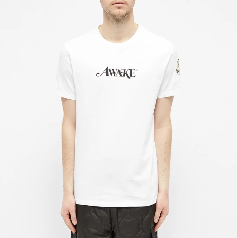 Футболка Awake x Moncler Logo Tee White