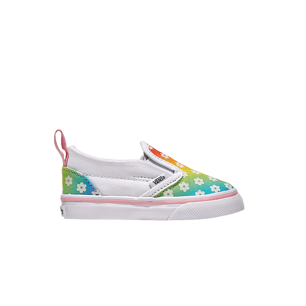 Кроссовки Vans Classic Slip-On V Toddler 'Rainbow Flowers'