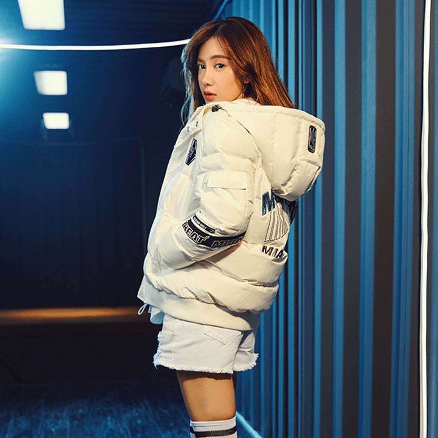 Пуховик 2020 Miami Heat White Down Jacket Womens