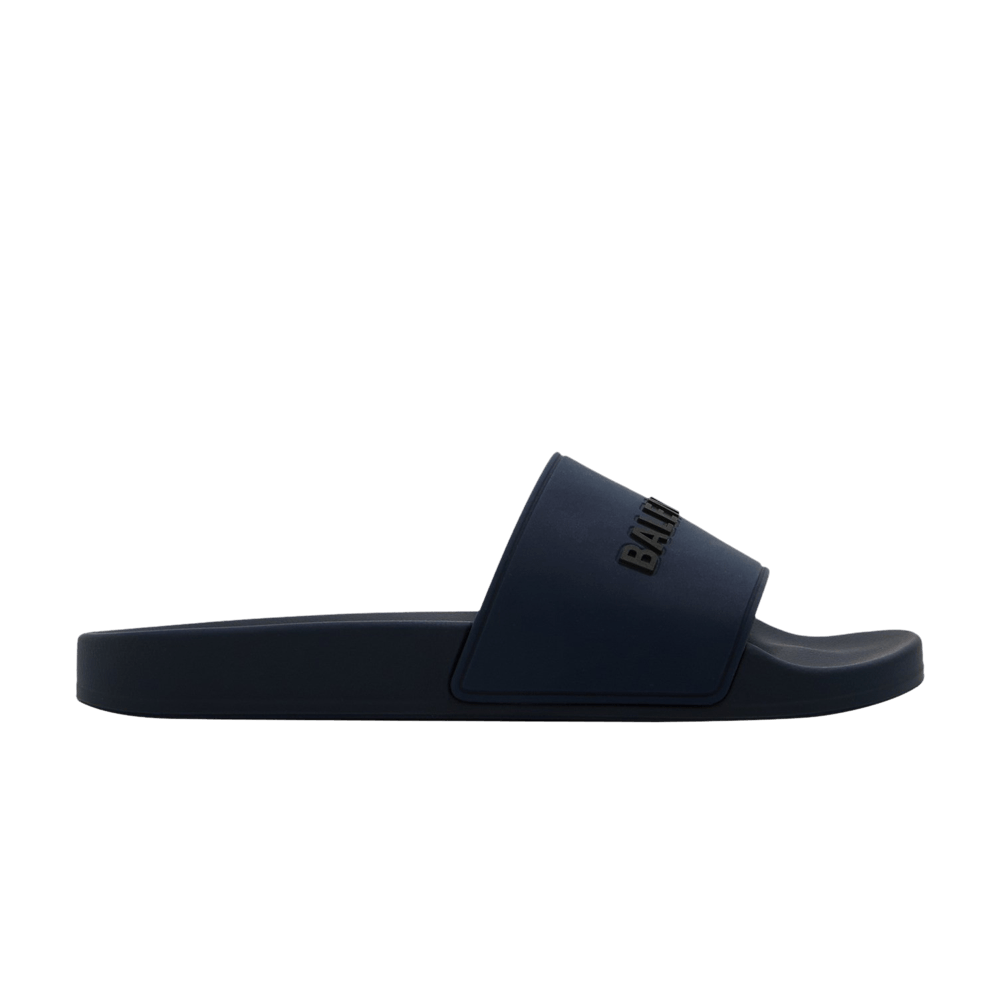 Balenciaga Pool Slides 'Dark Blue Black'
