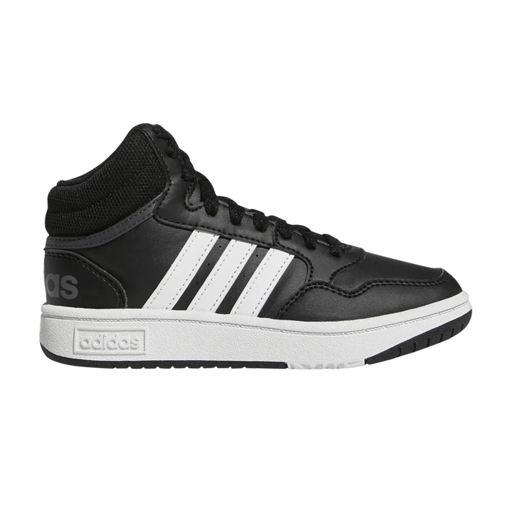 Krossovki-Adidas-Hoops-Mid-J-Black-White