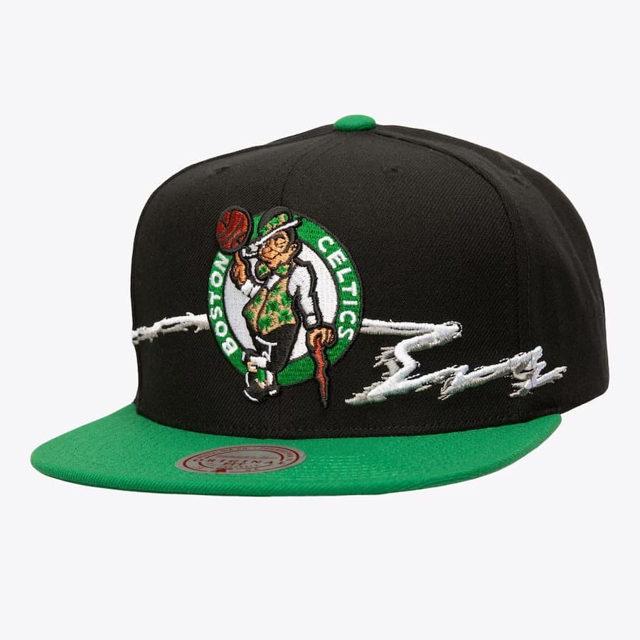 Mitchell-Ness-Black-Boston-Celtics-Life-Line-Snapback-Hat