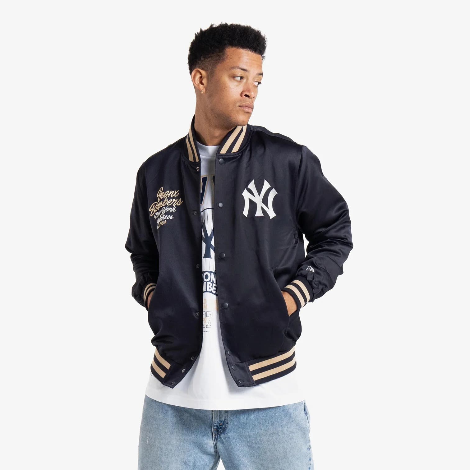 Сатиновая Куртка New Era New York Yankees MLB Lightweight Satin Jacket