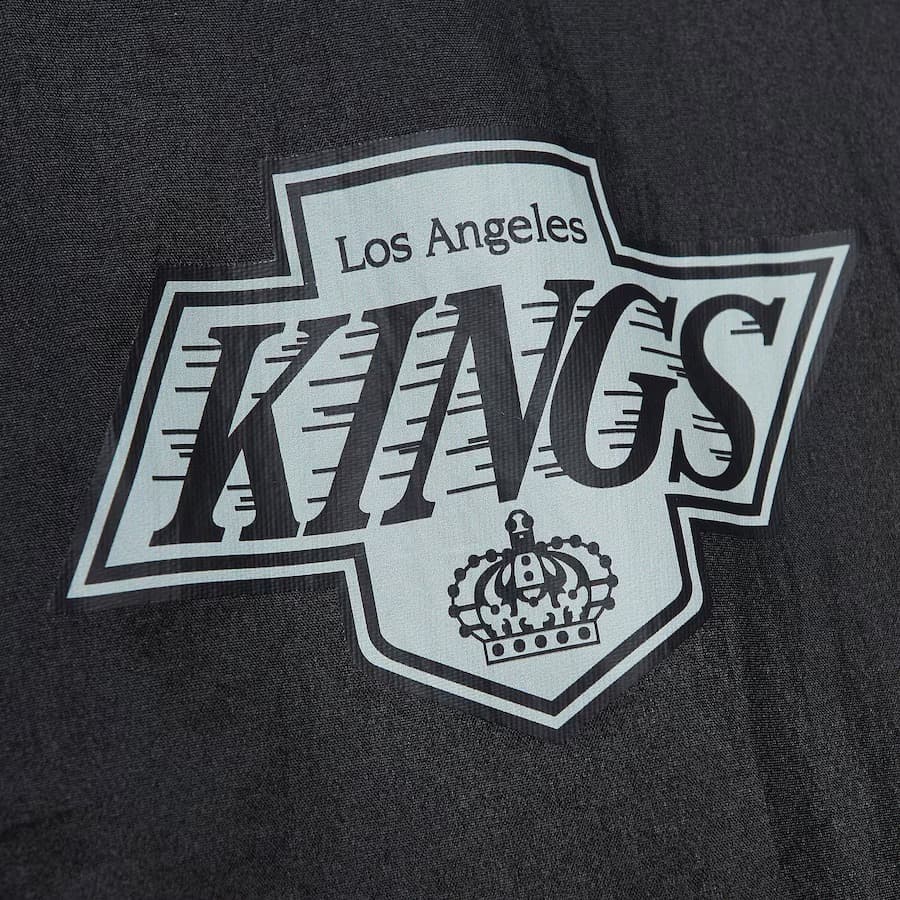 Анорак Mitchell & Ness Black Los Angeles Kings Team 2.0 Anorak Quarter-Zip Windbreaker Jacket