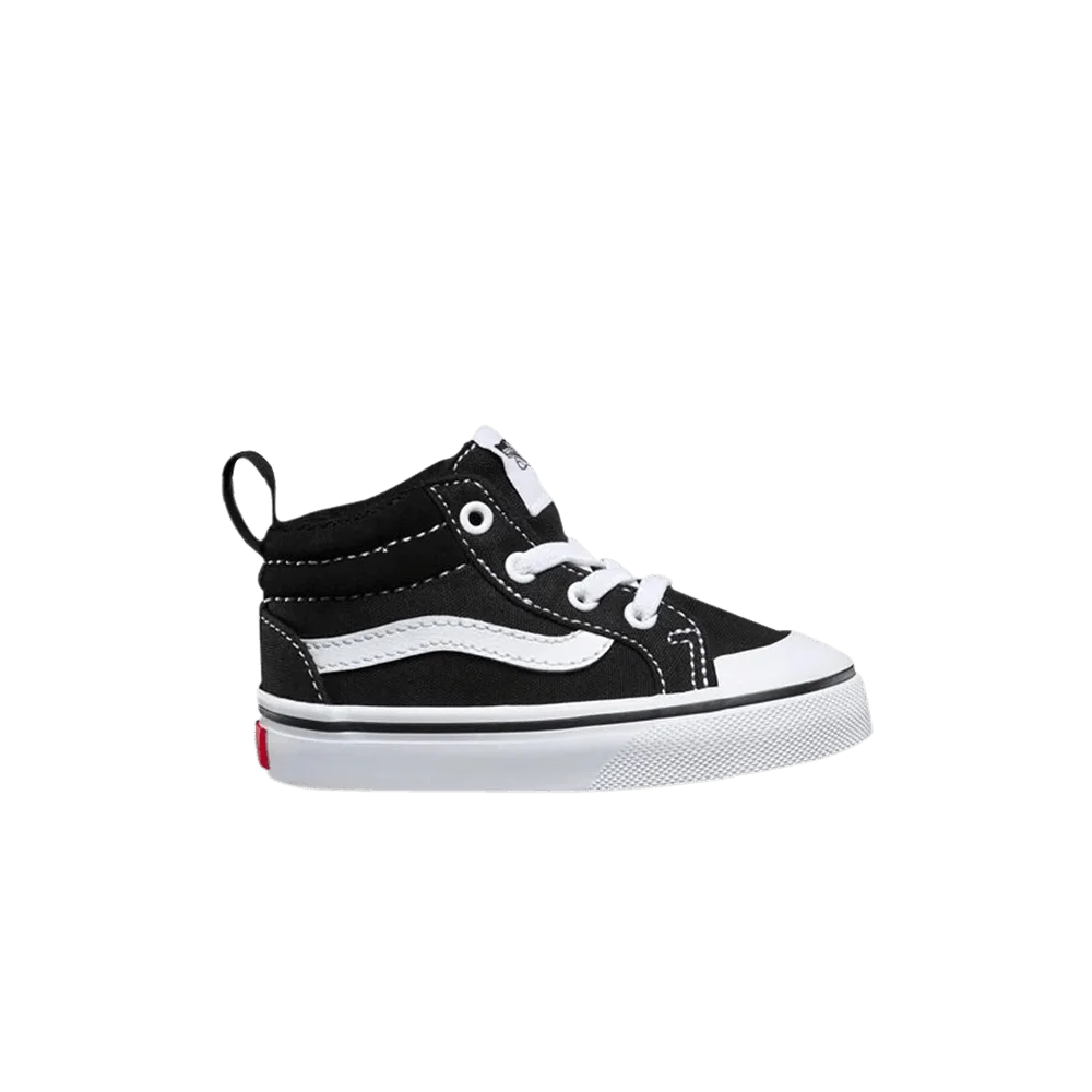 Кроссовки Vans Racer Mid Toddler 'Black White'