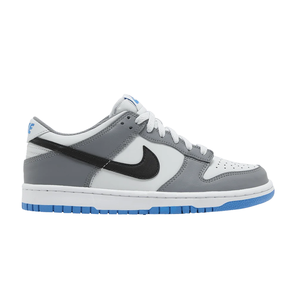 Krossovki-Nike-Dunk-Low-GS-Cool-Grey-Photo-Blue