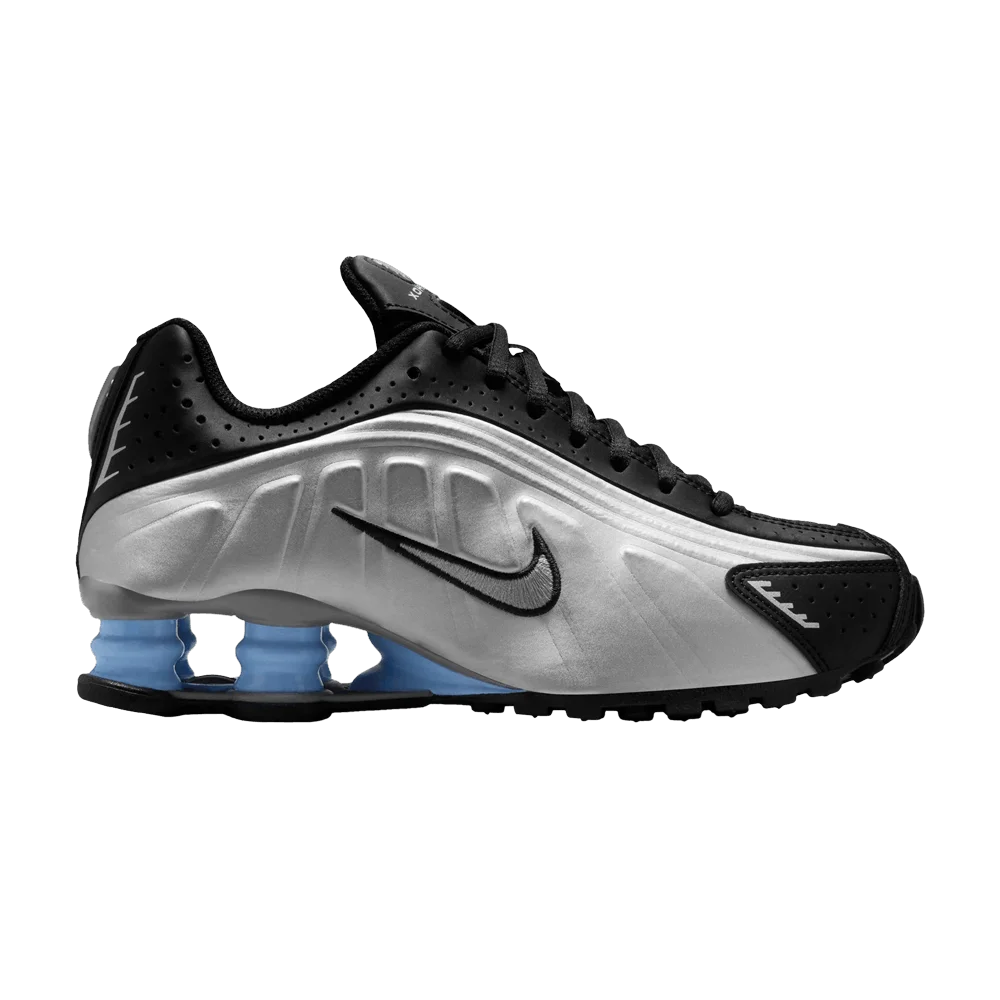Krossovki-Nike-Shox-R4-GS-Metallic-Silver-Psychic-Blue
